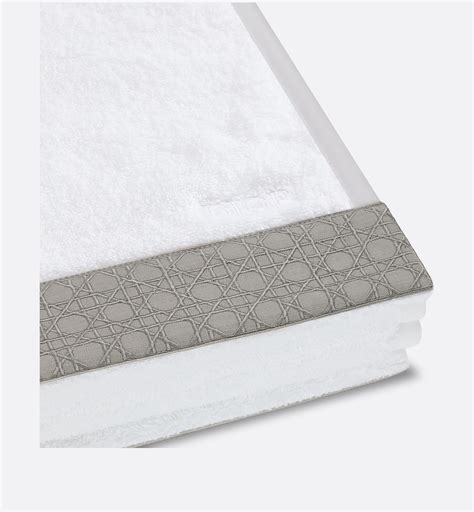 dior towels|Dior cannage bath towels.